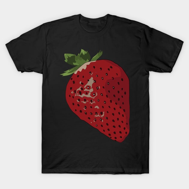 Food Vignette: Red Strawberry T-Shirt by Crafting Yellow